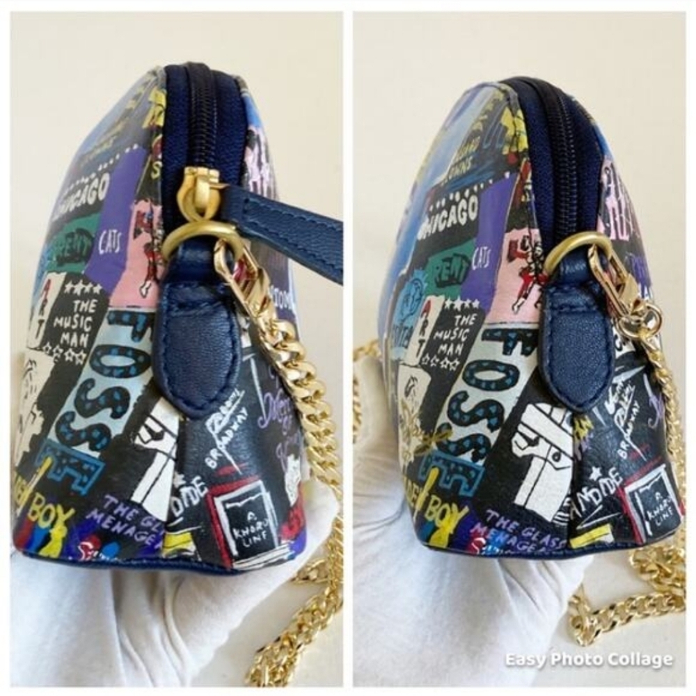 SHARIF Hand Painted New York Shows Crossbody NWOT - Picture 6 of 11